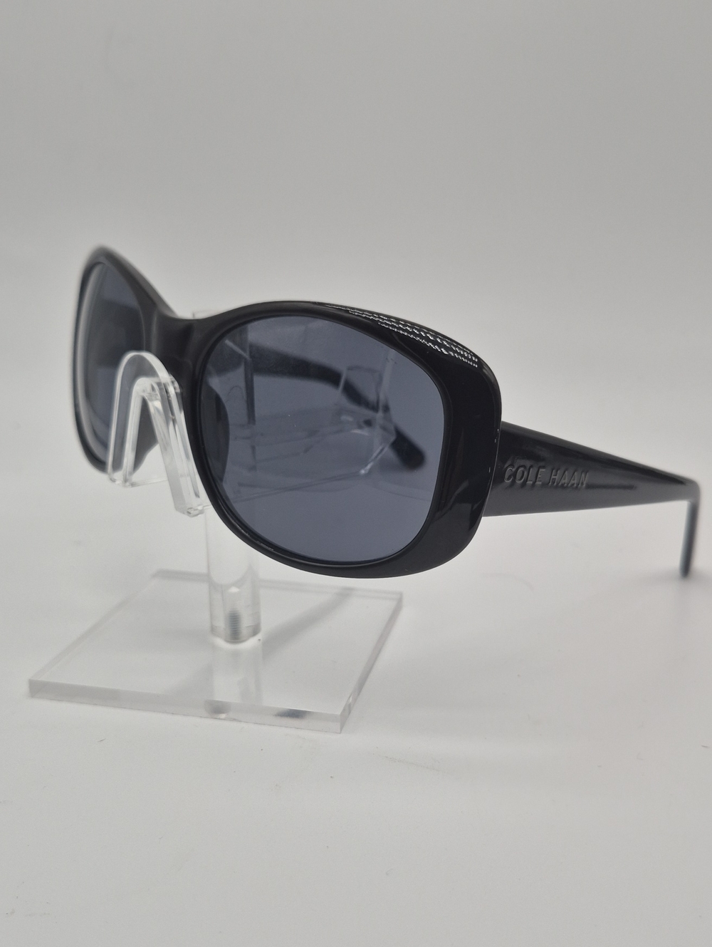 Cole Haan Women's Black Oval Sunglasses